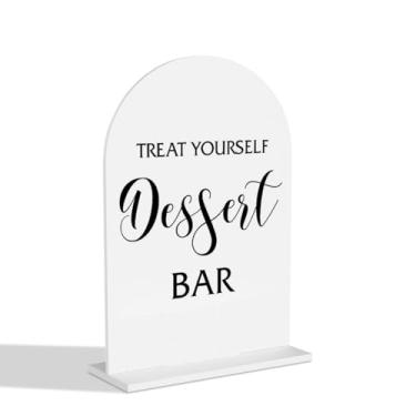 Imagem de Placa de mesa de sobremesa placa de bar de sobremesa placas de mesa de casamento para noivado chá de panela festa de aniversário barra de doces decorações de mesa decoração de acrílico transparente
