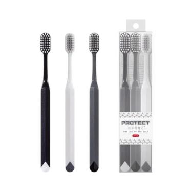 Imagem de Escova De Dentes Premium Com Cerdas Macias, Pacote Com 3 Unidades, Cab