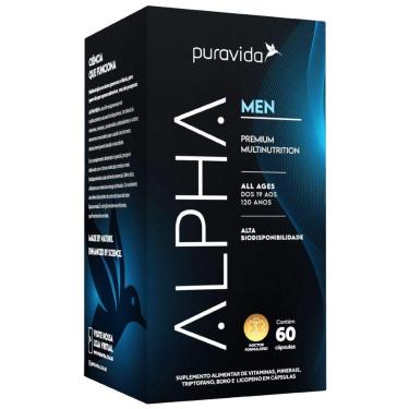 Imagem de Multivitaminico Homem Alpha Men 60 Caps - PuraVida-Unissex