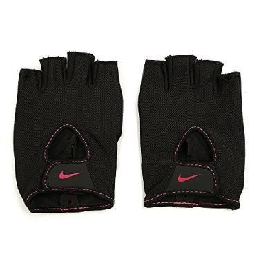 Imagem de Luvas de Treino Femininas Fundamentais Nike, Black/Club Pink, Large
