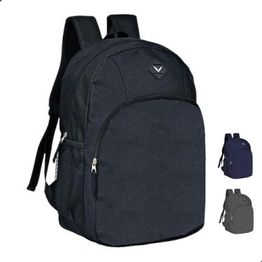 Imagem de Mochila Masculina Juvenil Universitaria Escolar Academia Yepp MM9115 Bolsos Laterais (Preto)