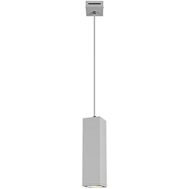 Imagem de Lustre Quadrado Preto De Cabeça Única 3W LED Tubo Longo Luz Pendente De Alumínio Luzes Suspensas Para Quarto Com Altura Ajustável Luminária De Suspensão Para Ilha De Cozinha,Luz Quente,Preto 30CM,