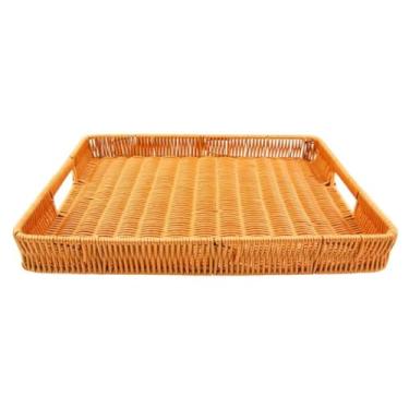 Imagem de Bandeja Organizadora Plastico Tipo Vime Retangular Servir