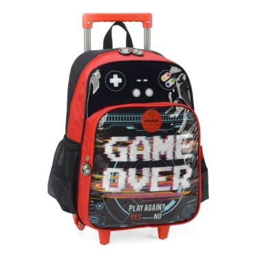 Imagem de Mochila Infantil Escolar de Rodas Menino Game - Luxcel
