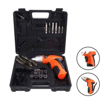 Imagem de Parafusadeira Sem Fio Recarregável Exbom 49 Peças