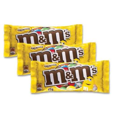 Imagem de M&Ms Amendoim  E Chocolate Mars Kit 3 Unidades De 45G