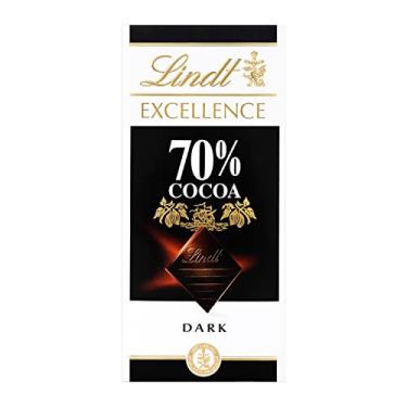 Imagem de Chocolate Amargo Extra Fino 70% Cacau Dark Chocolate Excellence Caixa 100g Lindt