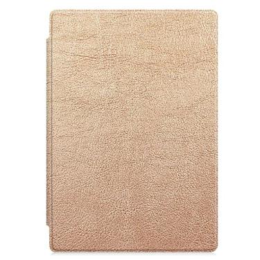 Imagem de Capa para tablet Microsoft Surface Pro 7 2019 / Pro 6 2018 / Pro 5 1796 2017 / Pro 4 1724 2015, capa de couro luxuosa leve e ultrafina com suporte tipo de teclado (ouro rosa)
