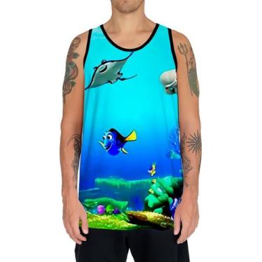 Imagem de Camiseta Regata Paisagem Fundo Do Mar Peixes Animais Hd 7 - Enjoy Shop