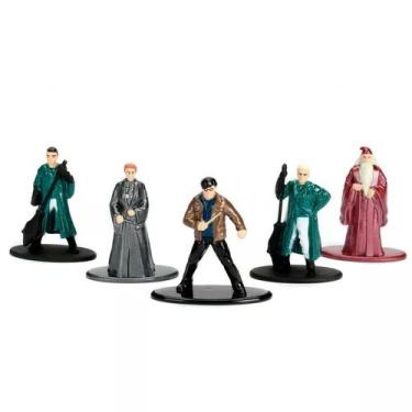 Imagem de Conjunto De 5 Mini Figuras 5 Cm Nano Metal Harry Potter Pack B Jada 98