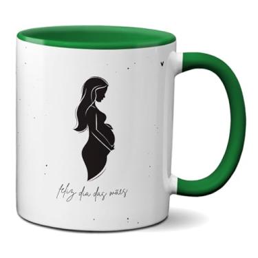 Imagem de Caneca Dia das Mães Mãe de Primeira Viagem cheia de Emoções (Verde)
