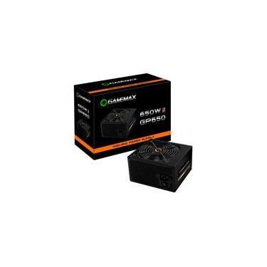 Imagem de Fonte Gamemax GP650, 650W, 80 Plus Bronze, PFC Ativo, Com Cabo, Preto - GP650