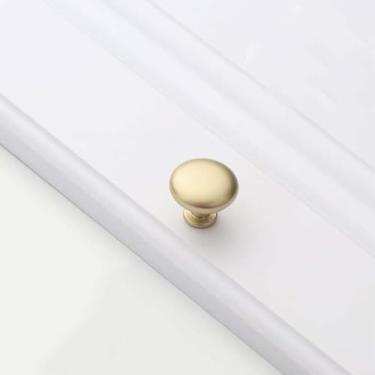 Imagem de Armários de armário alças de ouro cozinha armário de armazenamento porta puxadores de gaveta puxadores de móveis ferragens, 9008 único furo
