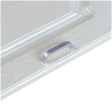 Imagem de Armário de porta de cozinha alça reta puxar botões de porta de ferragem e alças de alumínio de melhoria da casa, 64mmhollow