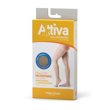 Imagem de Meia 7/8 Attiva- Ponteira Aberta Feminina Natural - Tamanho M