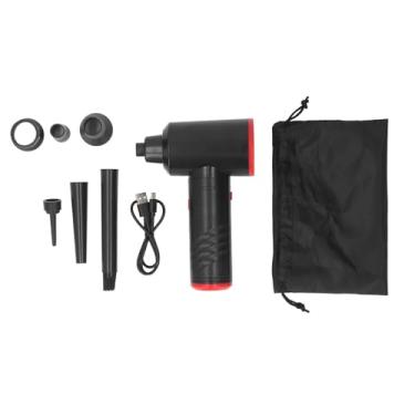 Imagem de Fabater Espanador de Ar Comprimido, Mini Ventilador a Jato Portátil, Soprador de Secador a Jato Ajustável de 3 Engrenagens de 50000 RPM Com Luz LED, Soprador a Jato Recarregável de 6000