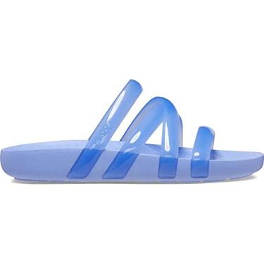 Imagem de Sandália crocs splash glossy strappy sandal moon jelly - 37