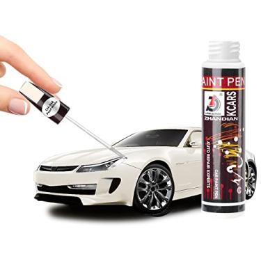 Imagem de Kcars Tinta de retoque para carros, caneta removedor de arranhões de carro, caneta de reparo de arranhões de carro dupla e fácil para vários carros (branco pérola)