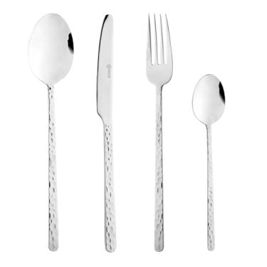 Imagem de WOLFF - Faqueiro de Aço Inox Veneza 24 Peças - Jogos de Talheres - Mesa Posta - Serve 6 Pessoas