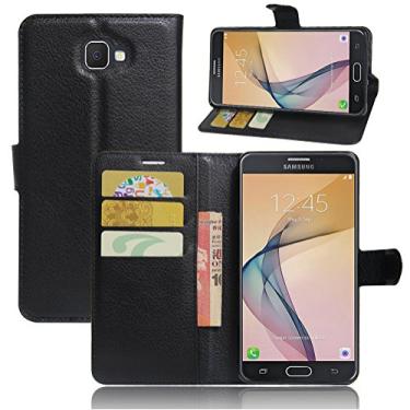 Imagem de NEKOYA Capa carteira para Samsung J7 Prime, carteira flip de couro PU premium com compartimento para cartão, suporte e fecho magnético [capa interna à prova de choque de TPU] Compatível com Samsung J7
