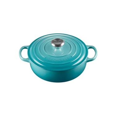 Imagem de Le Creuset Forno Sauteuse de ferro fundido esmaltado, 3,5 L, Caribe