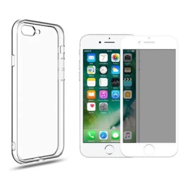 Imagem de Capa Para iPhone 7 Plus 8 Plus Acrílico + Película Privacidade