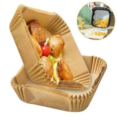 Imagem de Forro Papel Air Fryer Nao Suja Forma Descartavel Fritadeira - Clink