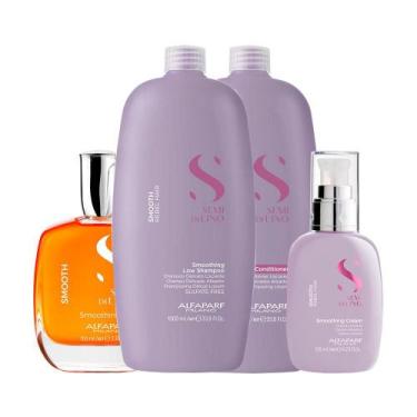 Imagem de Kit Alfaparf SDL Smooth Smoothing - Sh+Cond+Creme+Óleo - ALFAPARF MILA