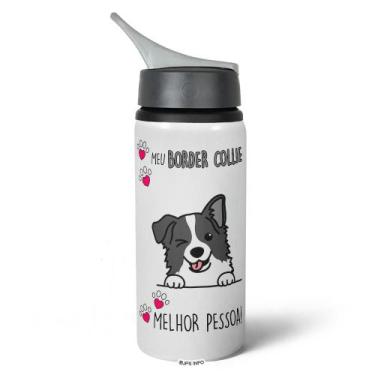 Imagem de Garrafa Squeeze NK Dog - Meu Border Collie, melhor pessoa! - JPS INFO