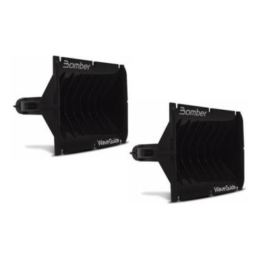 Imagem de Par Corneta Guia Ondas Sonoras Planas Bomber Driver Rosca - Kit de Pro