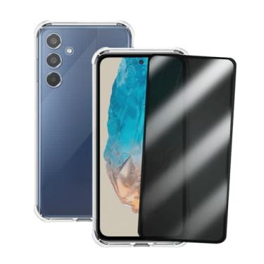 Imagem de Kit Capa Anti Impacto e Película Privacidade 3D Anti-Spy Compatível Samsung Galaxy M35