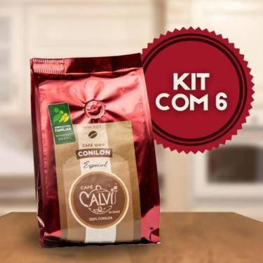 Imagem de Kit  6 Pacotes Café Especial Café Calvi 100% Conilon Especial, Torrado