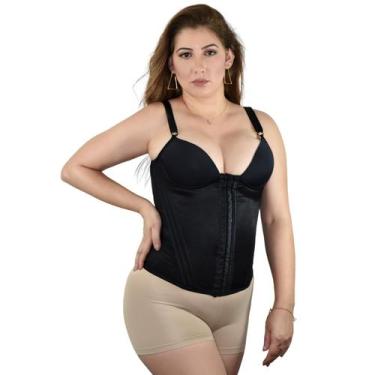 Imagem de Cinta Com Bojo 12 Barbatanas Com Decote Seja Vista e Admirada - Fanáti