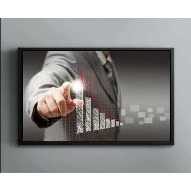 Imagem de Quadro Decorativo Contabilidade Escritórios  Tela Canvas Premium  - Vi