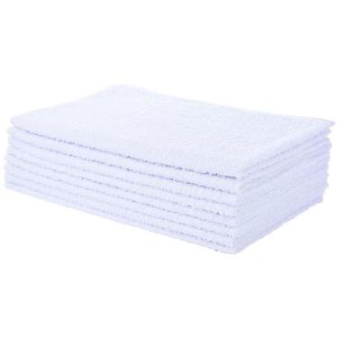 Imagem de Kit 8 Toalhas Rosto Salão Perfeito Estilo, Branco