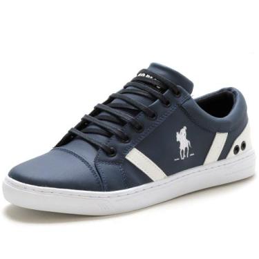 Imagem de Sapatênis Casual Masculino Polo Plus, Azul, 39, Masculino