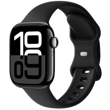 Imagem de Distore Pulseira Esportiva Compatível com Apple Watch Séries 10/9/8/7/6/5/4/3/2/1 Ultra SE, Preta