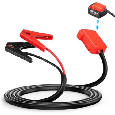 Imagem de Jumper Starter para Milwaukee M18, cabos de acionador de partida de bateria Cabos de impulsionador automotivo 6,56FT 8AWG cabo de fio de silicone, para ferramentas Milwaukee M18 resistente ao calor de