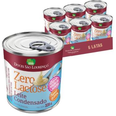 Imagem de Leite Condensado Zero Zero S. Lourenço 335G (6 Latas) - São Lourenço