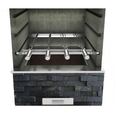 Imagem de Suporte Ajustável para Churrasqueira com 4 Espetos Inox - A3 Grill