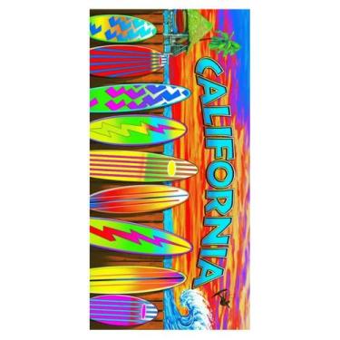 Imagem de Toalha de Praia 100% microfibra Rozac Califórnia  - ROZAC COM I DE PRO