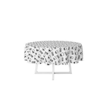 Imagem de Toalha De Mesa Halloween Fantasma Boo 4 Lugares Redonda - PRESENTE-BRI