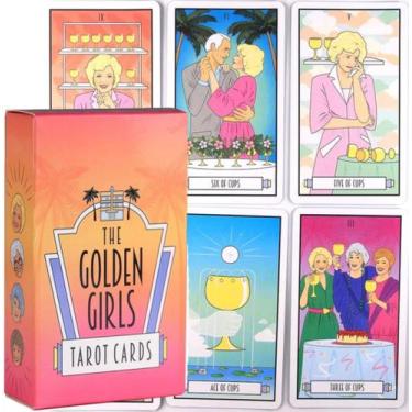 Imagem de The Golden Girls Tarot Deck Tarô Das Garotas De Ouro Baralho de Cartas