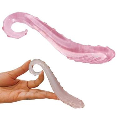 Imagem de Plug Anal em Vidro Formato Espiral Detalhado Com Cerdas 16Cm - Libb