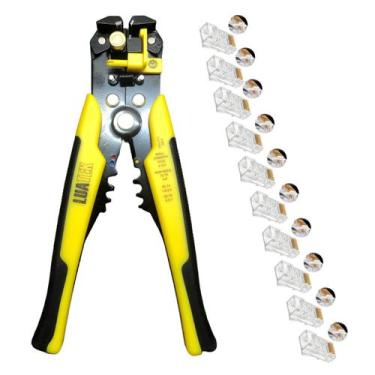 Imagem de Alicate Crimpador descascador Fio Profissional Multifuncional Com 10 R