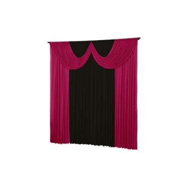 Imagem de Cortina Paris 4 Metros Quarto Sala Igreja Malha Gel  - Dennis Confecçõ