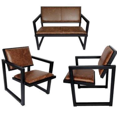 Imagem de Poltronas Para Sala Estilo Industrial Decorativas - Intagliato - Intag