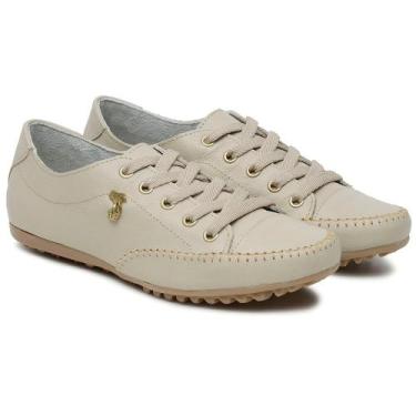 Imagem de Sapatenis Confortável Haldrys com Detalhe em Metal, Bege, 37