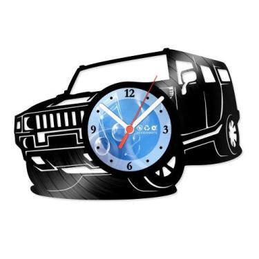 Imagem de Relógio De Parede Disco Vinil Carros - Hummer - VCA-013 - Modernarte