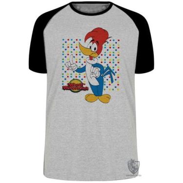 Imagem de Camiseta Pica Pau bolinhas Blusa Plus Size extra grande adulto ou infa